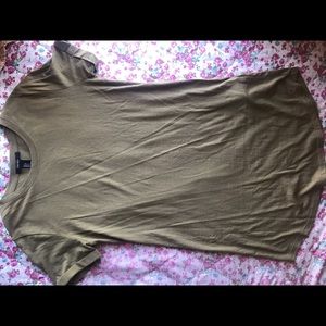 Forever 21 Army green t-shirt dress